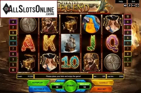 Reel Screen. The Legend of Pirates from Platin Gaming