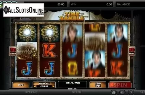 Scatter screen. Time Gamble from GECO Gaming