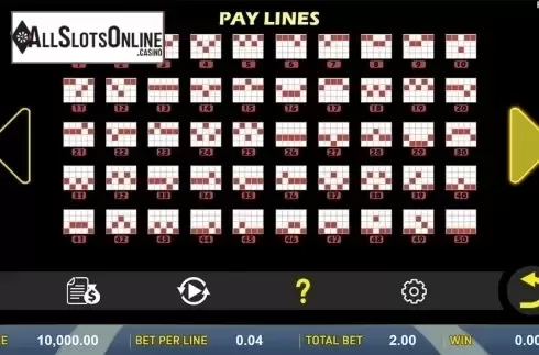 Paytable 3. Typhoon Cash from Aspect Gaming