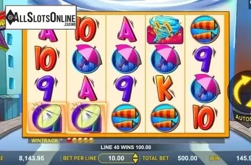 Win screen . Typhoon Cash from Aspect Gaming