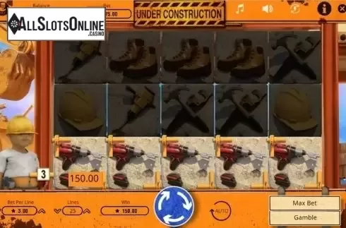 Win screen 1. Under Construction (Booming) from Booming Games