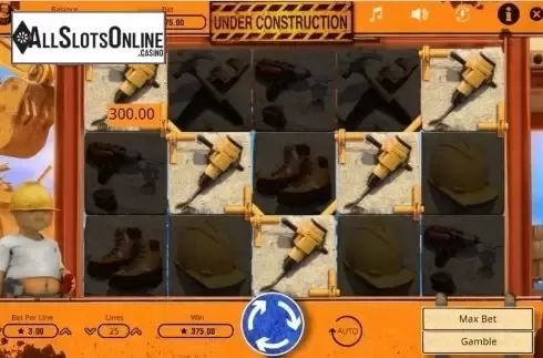 Win screen 3. Under Construction (Booming) from Booming Games