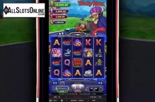 Game Workflow screen . Wacky Races from WMS