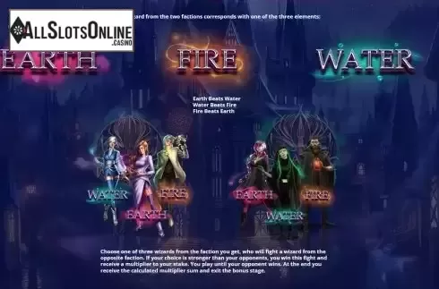 Bonus game screen