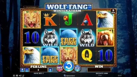 Wolf Fang Winter Storm slot screenshot 1