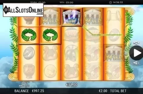 Win Screen. Zeus 2 (WMS) from WMS
