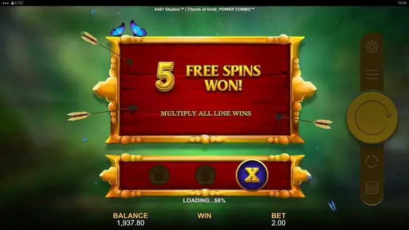 Chests of Gold Power Combo slot screenshot