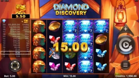 Diamond Discovery slot screenshot 2