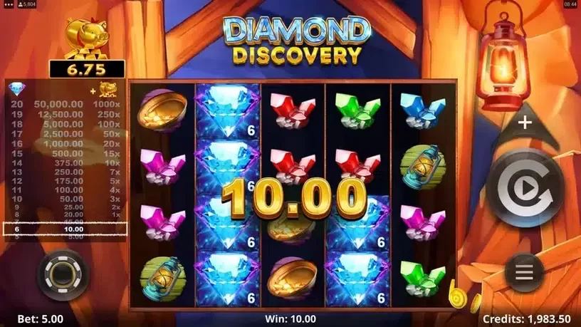 Diamond Discovery slot screenshot 3