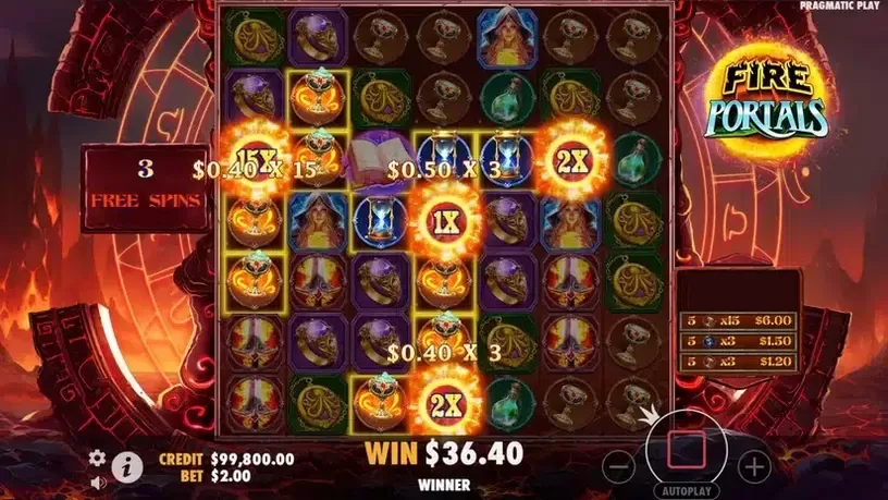 Fire Portals slot screenshot 6