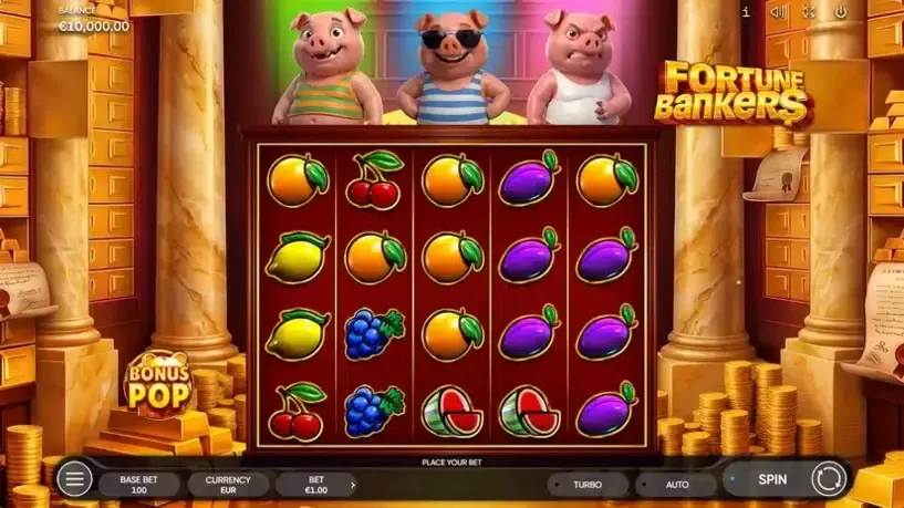 Fortune Bankers slot screenshot 
