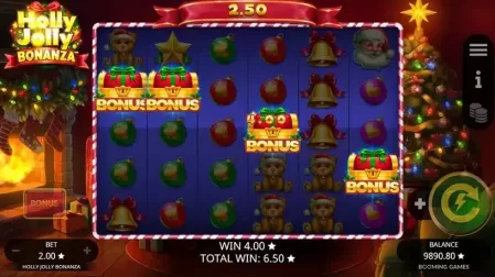 Holly Jolly Bonanza slot screenshot 4