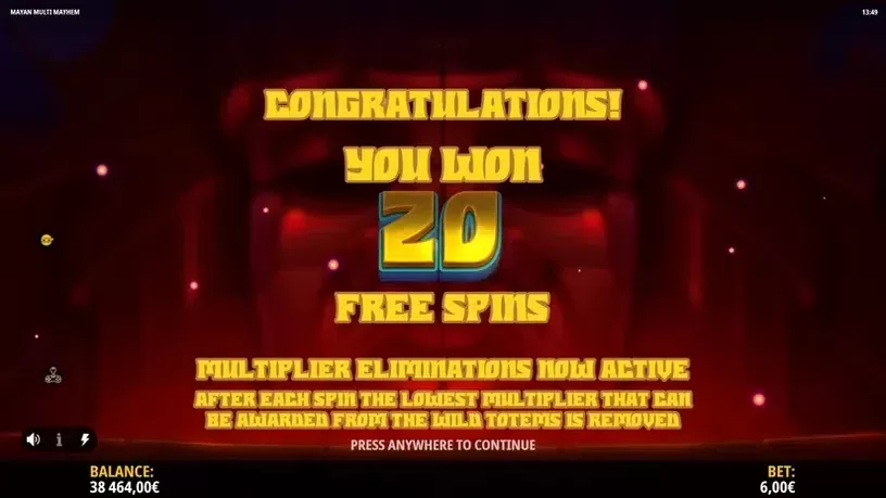 Mayan Multi Mayhem slot screenshot 5