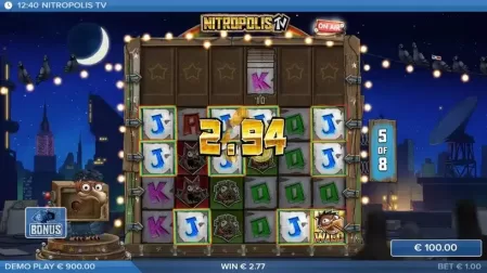 Nitropolis TV slot screenshot 4