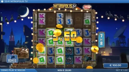 Nitropolis TV slot screenshot 5
