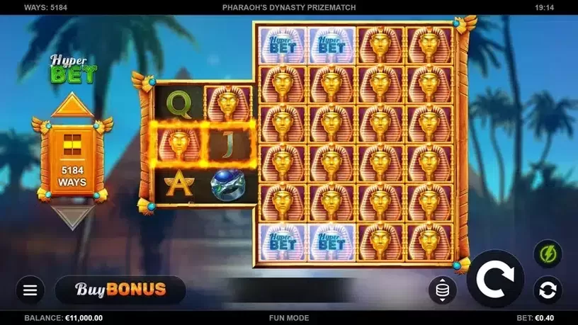 Pharaoh’s Dynasty PrizeMatch slot screenshot 1