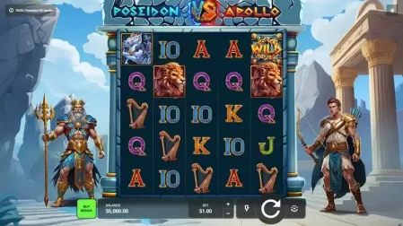 Poseidon VS Apollo slot screenshot 1