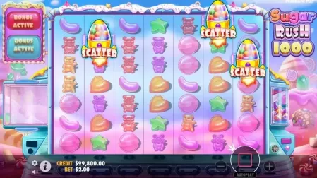 Sugar Rush 1000 slot screenshot 2