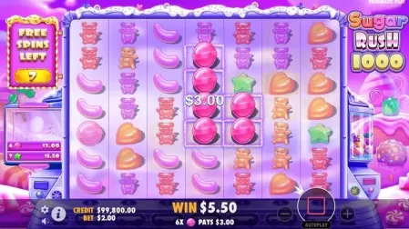 Sugar Rush 1000 slot screenshot 5