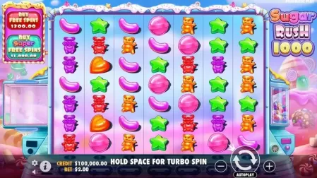 Sugar Rush 1000 slot screenshot 1