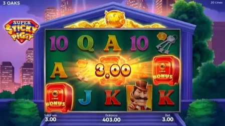Super Sticky Piggy slot screenshot 2