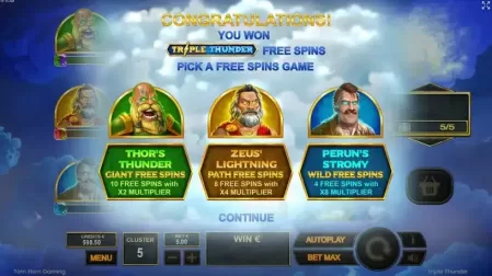 Triple Thunder slot screenshot 4
