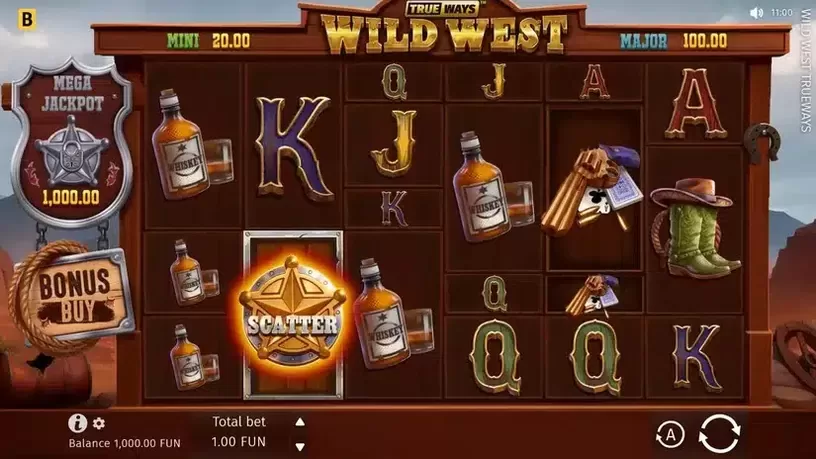 Wild West TRUEWAYS slot screenshot 1