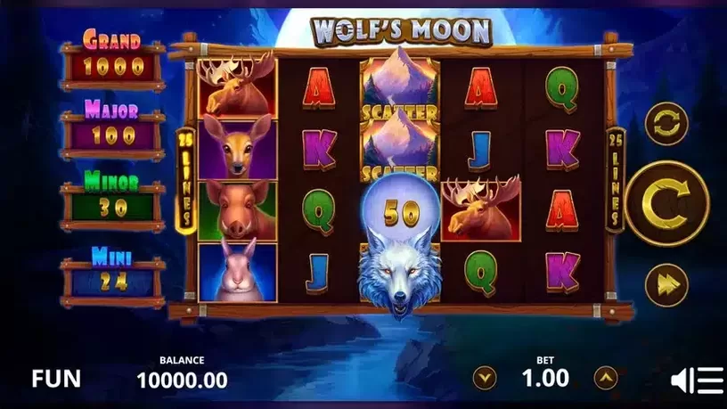 Wolf's Moon slot screenshot 1
