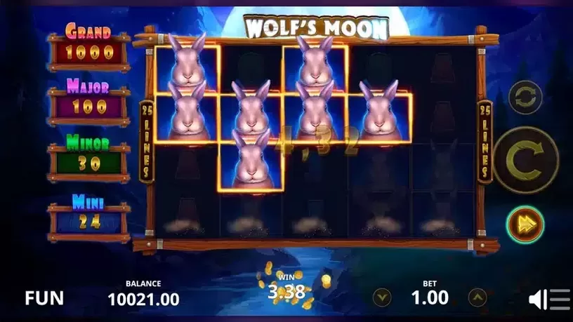 Wolf's Moon slot screenshot 3
