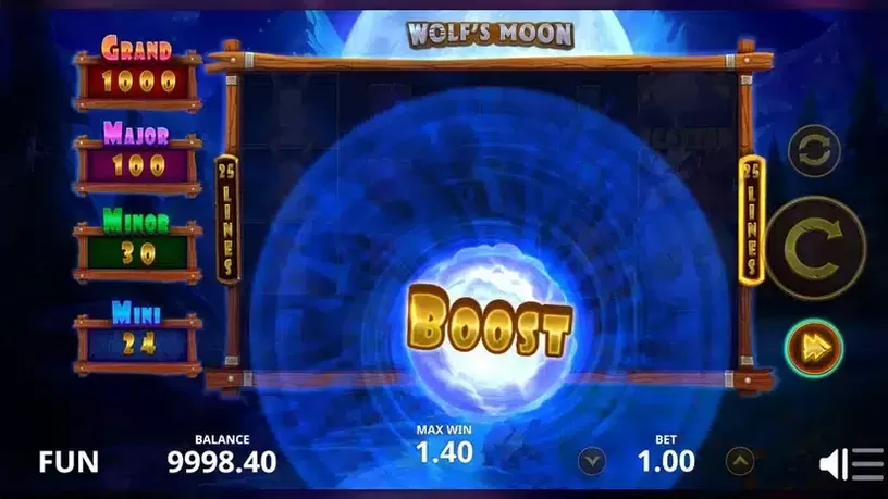 Wolf's Moon slot screenshot 2