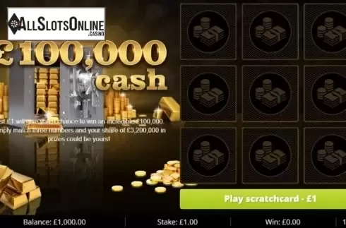 Start Screen. 100k Cash from Gluck Games