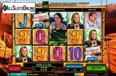 Reel screen. 33 Lives from Leander Games