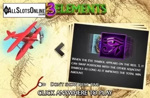 Intro screen. 3 Elements from FUGA Gaming