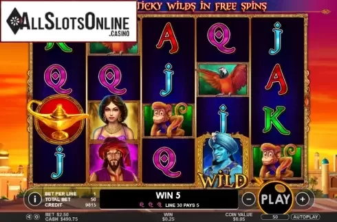 Win. 3 Genie Wishes from Pragmatic Play