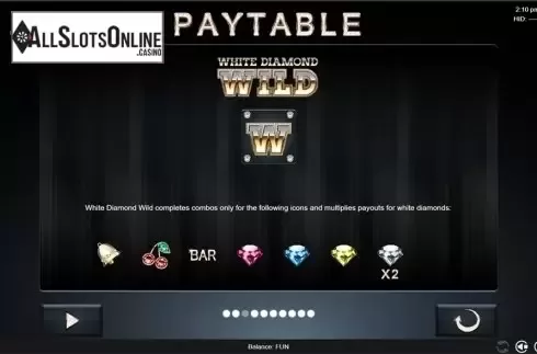 Paytable 3. 7 & Co from Espresso Games