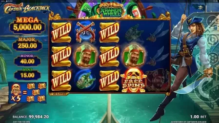 Adventures of Captain Blackjack slot screenshot 3