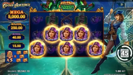 Adventures of Captain Blackjack slot screenshot 5