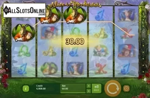 Screen 2. Alice in Wonderslots from Playson