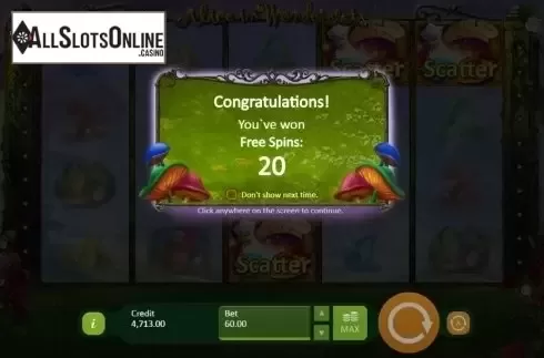 Screen 8. Alice in Wonderslots from Playson