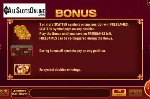 Special symbols screen
