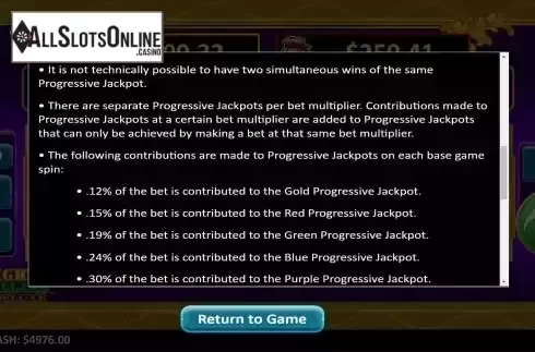 Jackpots Screen 2