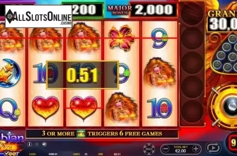 Win Screen 2. Arabian Fire from Ainsworth