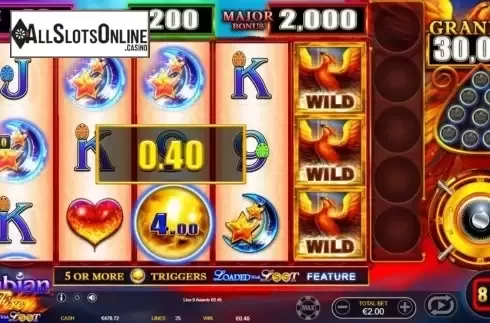 Win Screen 3. Arabian Fire from Ainsworth