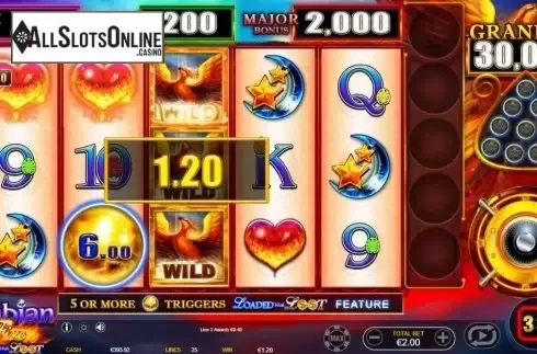 Win Screen 4. Arabian Fire from Ainsworth