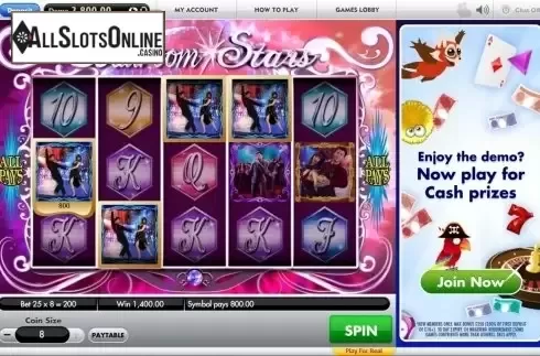 Win Screen 3. Ballroom Stars from Gamesys