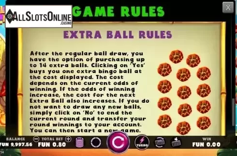 Extra ball screen