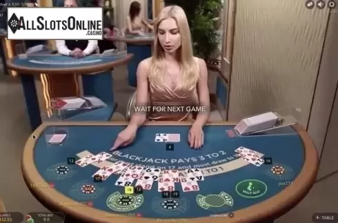 Game Screen. Blackjack Silver 6 (Evolution Gaming) from Evolution Gaming