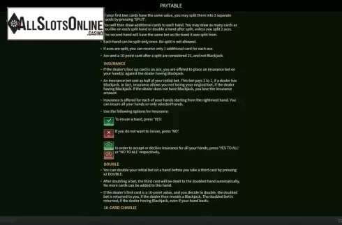 Info 2. Blackjack (Skywind Group) from Skywind Group