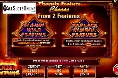 Features. Blazin Fortune from Ainsworth