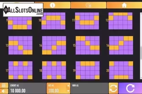 Pay Lines screen 2